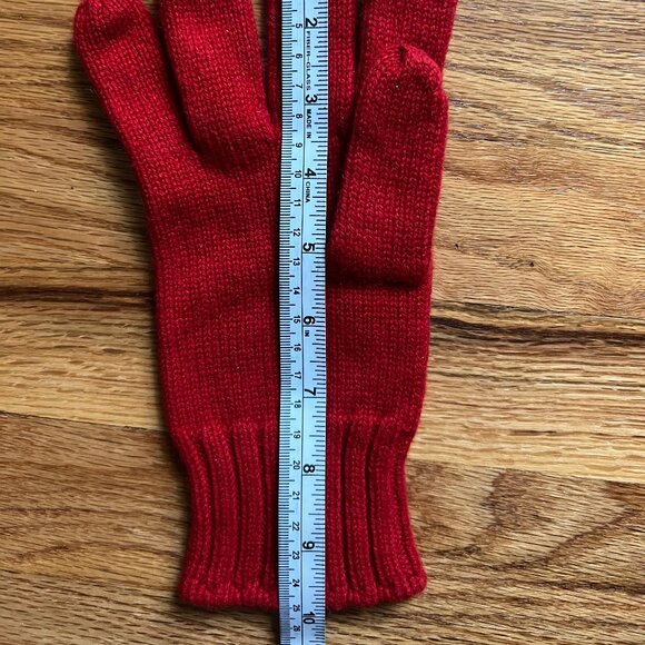 Vintage NWOT,Ballantyne red cashmere unisex gloves, Men's size Large, Scotland - Picture 4 of 10